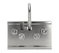 Ancrage de toit à couture debout - Résistance à la rupture de 2,3 kg, conforme à la norme OSHA/ANSI, pince de toit non pénétrante pour toits métalliques, s'adapte à plus de 150 profils de couture