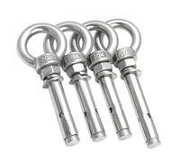 Ancrage universel en acier inoxydable avec vis à expansion annulaire, anneau de boulon œil for béton, installation d'anneau, crochet d'artefact M6x50 M6x100(M6x50,10pcs)