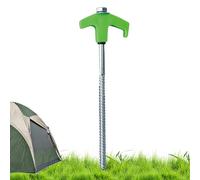 Ancrages au Sol à Visser, piquets de Tente à Visser Robustes - Piquets métalliques pour Sol phosphorescents, 20 cm | Accessoires de Tente, piquets de filetés, de Camping Coupe-Vent pour