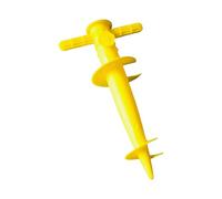 Ancrages au sol robustes pour parasols de plage, jaune
