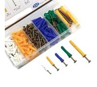 Ancrages auto-perceurs for cloisons sèches 232 pièces for auto-perceuses en plastique avec kit de vis Prise murale Ancre Boulon d'expansion Colonne tuyau
