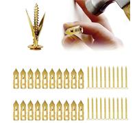 Ancrages auto-perceurs for cloisons sèches avec kit de vis, ancrages muraux en métal robuste, ancrage d'expansion sans perçage for la fixation de décoration(20 pcs,0.47 inx1.57 in)