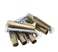 Ancrages auto-perceurs for cloisons sèches, kits d'assortiment d'ancrages et de vis en acier au carbone, bouchon auto-perceur for mur d'expansion dentelé for boulons fixation béton(30sets)