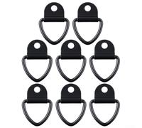 Ancrages d'arrimage de charge sécurisés avec anneau en D en fer pour remorque et véhicule avec trous de montage de 12 mm (8 pièces)