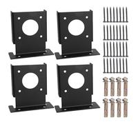 Ancrages de poteau de pont réglables, supports de base portables, robustes, renforcés, accessoire pour sécuriser la structure de la terrasse, matériel d'extérieur