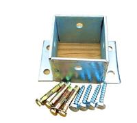 Ancrages de Poteau en Acier Inoxydable for terrasse et clôture - Support avec kit d'installation(200x200mm)