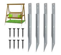 Ancrages pour balançoire, ancrages de terre en métal robuste | Accessoires de quincaillerie multi-usages contre le vent fort vent - Piquet d'arrimage de trampoline pour balançoires en bois