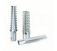 Ancrages pour cloisons creuses en forme d'arbre, 100 pièces M5*30, en acier léger, pour réparation de trous de charnière, boulons d'expansion pour cloisons sèches, sans vis, pour murs