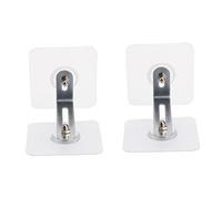 Ancrages pour Meubles Anti-basculement, Lot de 2 Sets de Sets, Argenté | Fixation Murale sans Perçage, Fer et Acrylique, pour Mobilier, Garçon et Filles et Animaux, Usage Intérieur