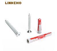 Ancre à expansion pour cloison sèche LINKCHO duo power Fischer, tube d'expansion pour brique creuse et mur plein, vis autotaraudeuse, outil de fixation 8x65mm 10pcs