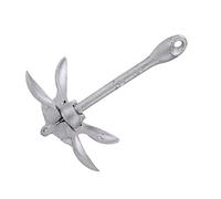 Ancre à grappin Pliante à 4 Dents, Ancre Pliante pour Bateau avec système de Verrouillage, Ancre compacte en Forme de Parapluie pour Kayak, Yacht, voilier et canoë, quincaillerie