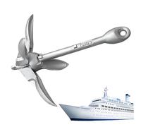 Ancre à pagaie, kit d'ancrage de Kayak Pliant de 1, 5 LB 1, 5 LB avec Corde Marine 66 Pieds pour la pêche, Kayak, Planche à Paddle, canoë, décor en Jet Ski.