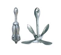 Ancre à parapluie pliable en acier fondu galvanisé parfaitement équilibré de 0,7 kg - 1,5 kg - 2,5 kg - 3,2 kg - 4,0 kg - 6 kg - 12 kg par bateau d'ancrage (4,0 kg)
