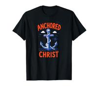 Ancré dans Le Christ Jésus Foi chrétienne Bible Croyant T-Shirt Graphique avec Valeur