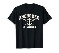 Ancré dans Le Christ Jésus Foi chrétienne Bible Croyant T-Shirt Graphique avec Valeur