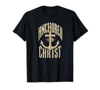 Ancré dans Le Christ Jésus Foi chrétienne Bible Croyant T-Shirt Graphique avec Valeur