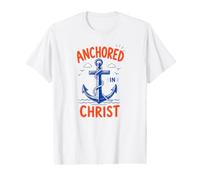Ancré dans Le Christ Jésus Foi chrétienne Bible Croyant T-Shirt Graphique avec Valeur