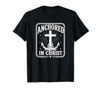 Ancré dans Le Christ Jésus Foi chrétienne Bible Croyant T-Shirt Graphique avec Valeur