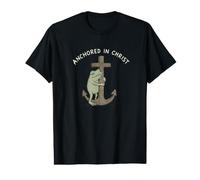 Ancré dans Le Christ Jésus Foi chrétienne Bible Croyant T-Shirt Graphique avec Valeur