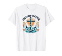 Ancré dans Le Christ Jésus Foi chrétienne Bible Croyant T-Shirt Graphique avec Valeur
