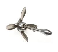 Ancre de Bateau Gonflable en Acier Inoxydable et métal for Bateau, canot, Radeau, Bateau de pêche, 0,7 kg/1,5 kg,Antirouille(1.5kg)