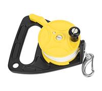 Ancre de Kayak de bobine de plongée sous-marine de 150 pieds avec combinaison de corde PP Position de carte de poignée pour la plongée en apnée sous-marine de sécurité(Jaune)