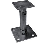 Alberts 212391 Ancre de poteau | réglable en hauteur, à visser | passivé | hauteur 150-190 mm
