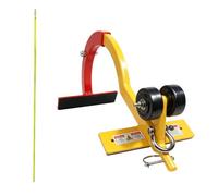 Ancre de toit avec rallonge de 4,8 m / 16ft - Crochet de sécurité pour toit robuste pour First Man Up (FMU) et Last Man Down (LMD), capacité de 2,268 kg pour toits à pente raide (6/12 à 12/12) |