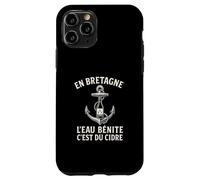 Ancre Marine et cidre Breton Humour Bretagne Coque pour iPhone 11 Pro