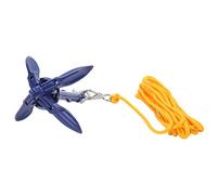 Ancre Marine, Pliable en Aluminium Durable 10lbs, pour Bateau | Conception pliable, Adapté aux fonds rocheux, Comprend un sac de rangement, Léger, Pratique pour les pêcheurs