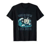 Ancre nautique « Sink or Swim I Fix Both Plumber Pride » T-Shirt