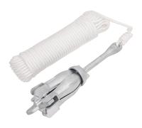 vidaXL Ancre pliable pour kayak et bateau – 8 kg, corde, fonte galvanisée