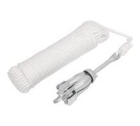 vidaXL Ancre pliable avec corde 1,5 kg argenté fer malléable