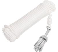 Ancre pliante avec corde Argent 0,7 kg Fonte galvanisée à chaud
