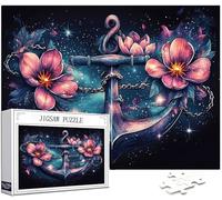 Ancre Puzzle 1500 Pièces Adultes, Grand Bois Puzzle Fleur Motif Désign 87x57cm Jigsaw Bricolage Artisanat 14 Ans Activité Familiale avec Emballage Cadeau pour Decoration Murale Maison Chambre,Model287