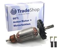 Ancre/Rotor/Moteur de rechange pour Bosch - 220-240 V, 50 Hz - Résistant à l'usure - Pièce de perceuse combinée - Compatible GBH 2-26 E, RE, DRE, DFR, DBR, 2400, 2600