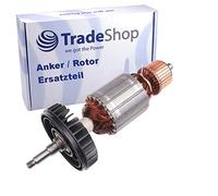 Ancre / Rotor / Pièce de rechange / Coureur / Collecteur / Pack de pôles avec ventilateur remplace 517828-4 516963-5 pour meuleuse d'angle Makita comme GA9030 GA7030