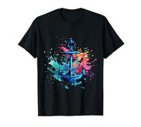 Ancre T-shirt marin et capitaine design voile bateau à moteur T-Shirt
