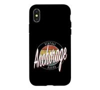 Ancre Vintage Alaska Coque pour iPhone X/XS