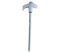 Ancres à vis de sol Piquets De Tente Filetés, Piquets À Vis, Coupe-Vent | Acier au carbone Sardines De Camping Renforcées Coupe-Vent Pour Plage, Jardin, Tonnelles, Accessoires