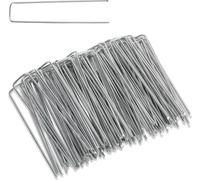 Ancres de terre acier galvanisé 15cm x 2.5cm Ø 2,8mm Non-tissé de désherbage Non-tissé de jardin Ancres de tente Piquets Ancres de sol Clôture Jardin Piquet de tente (set de 500)