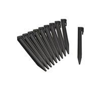 Ancres Pour Bordure De Jardin En Polyéthylene Recyclé - Nature - H26,7 X 1,9 X 1,8 Cm - Noir