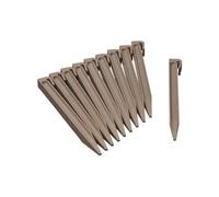 Nature Sachet De 10 Ancres Pour Bordure De Jardin En Polypropylene - H 26,7 X 1,9 X 1,8 Cm - Beige Taupe