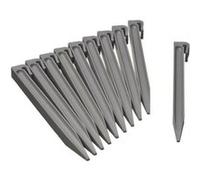 Ancres Pour Bordure De Jardin En Polypropylene - Nature - H 26,7 X 1,9 X 1,8 Cm - Gris Gris