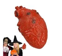 Ancsttu Accessoire de cœur humain réaliste, accessoire de cœur réaliste - Accessoires d’Halloween effrayants à cœur battant - Faux cœur, accessoires de décoration de maison hantée, décoration de fête,