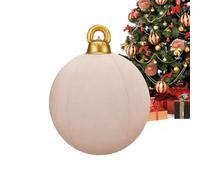 Ancsttu Boules De Noël Gonflables,60 cm Globes Flockés en Gros | Décorations de Noël Géantes en PVC Gonflables,pour Lieu De Travail Soirée Dansante Mariage Cour Intérieur Jardin Pelouse Extérieur