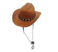 Ancsttu Chapeau de cowboy pour chat - Chapeau de cowboy pour petit animal de compagnie, casquette de cosplay pour fêtes à thème occidental, carnaval, usage quotidien, Noël, vacances, chien, chat
