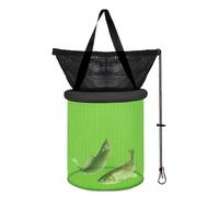 Ancsttu Épuisette Pliable, Filet À Poisson Pliable pour Appâts Vivants, Piège De Stockage Multifonction pour Hommes Amis Famille Fils Petit-Fils Petit-Ami Fille Voisin