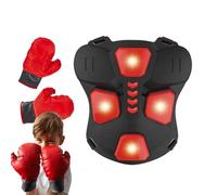 Ancsttu Équipement De Boxe pour Hommes,Jouet Interactif Lumineux avec Gants,Protège-Poitrine et Protège-Corps | pour Usage Domestique, Jeu Intérieur, Jeu Familial, Entraînement, Exercice,