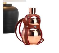 Ancsttu Gourde d'Eau, 1000 Millilitres Bouteille En Acier Inoxydable Chinois, Bouteille d'Eau en Forme de Gourde, Pour Extérieur Plage Golf Stade Cour Jardin Parc Camping Pique-Nique Marche Bureaux